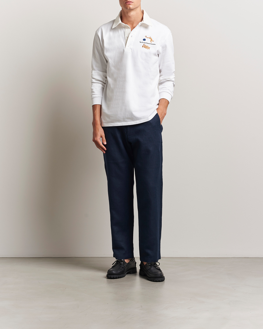 Homme | Pantalons | NN07 | Aden Regular Fit Linen Chinos Navy Blue