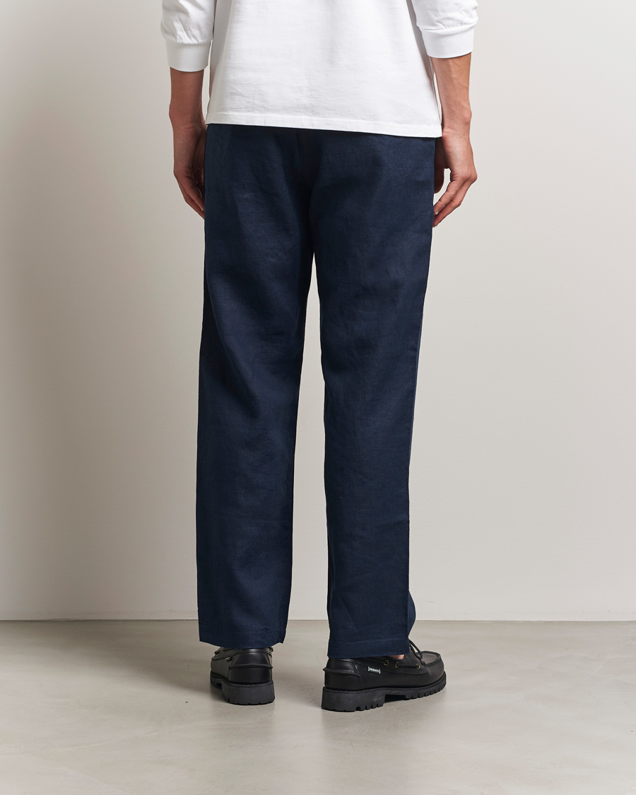 Homme | Pantalons | NN07 | Aden Regular Fit Linen Chinos Navy Blue