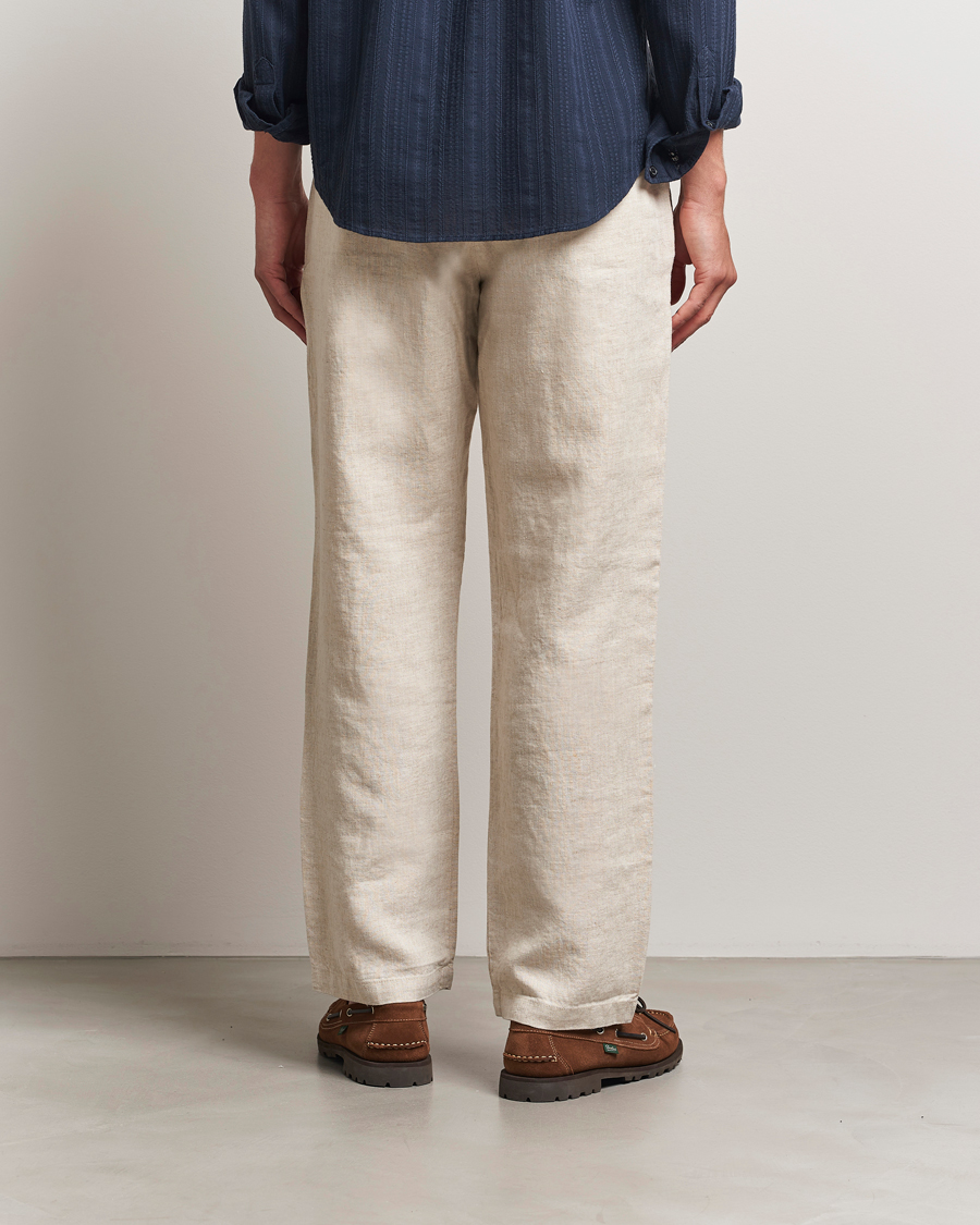 Homme | Pantalons | NN07 | Aden Regular Fit Linen Trousers Oat