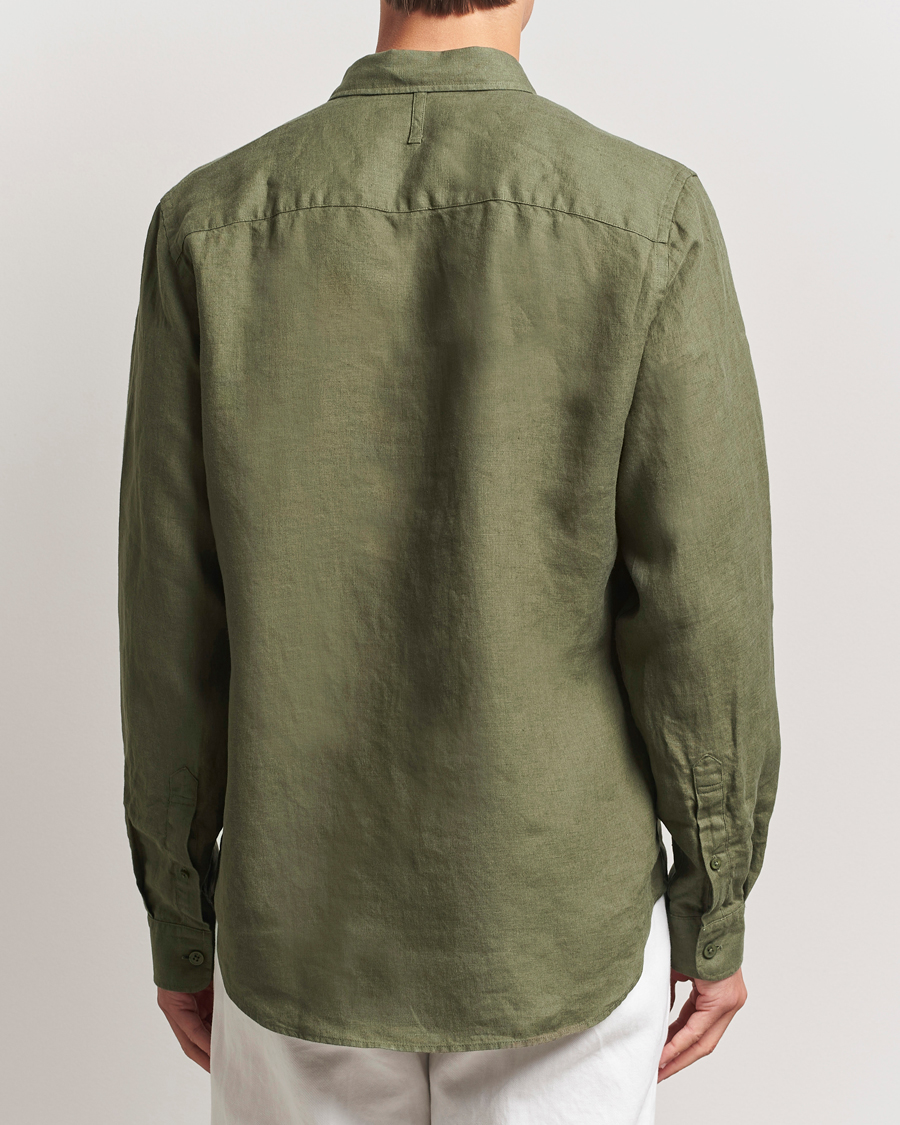 Homme | Chemises | NN07 | Arne Linen Button Down Shirt Capers Green