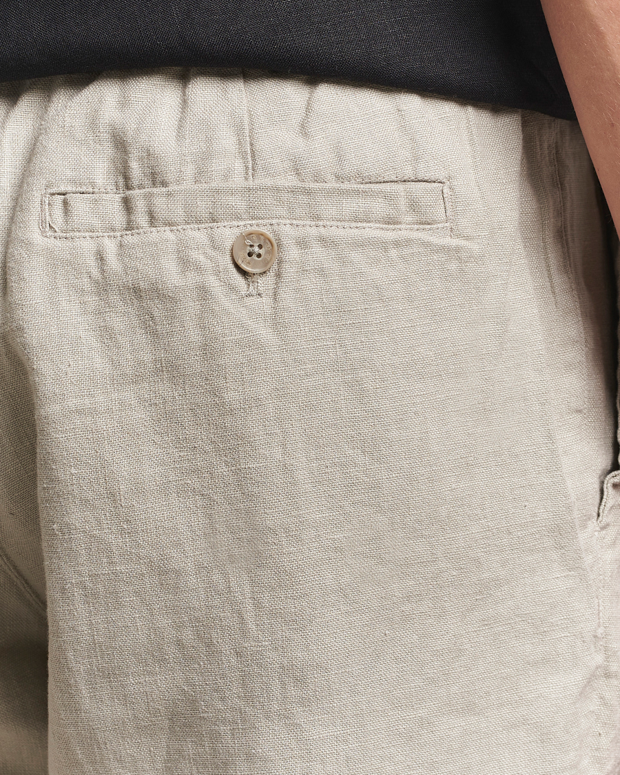 Homme | Pantalons | NN07 | Billie Linen Drawstring Trousers Fog