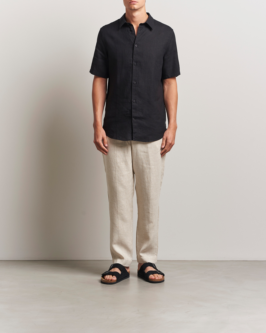 Homme | Pantalons | NN07 | Billie Linen Drawstring Trousers Oat