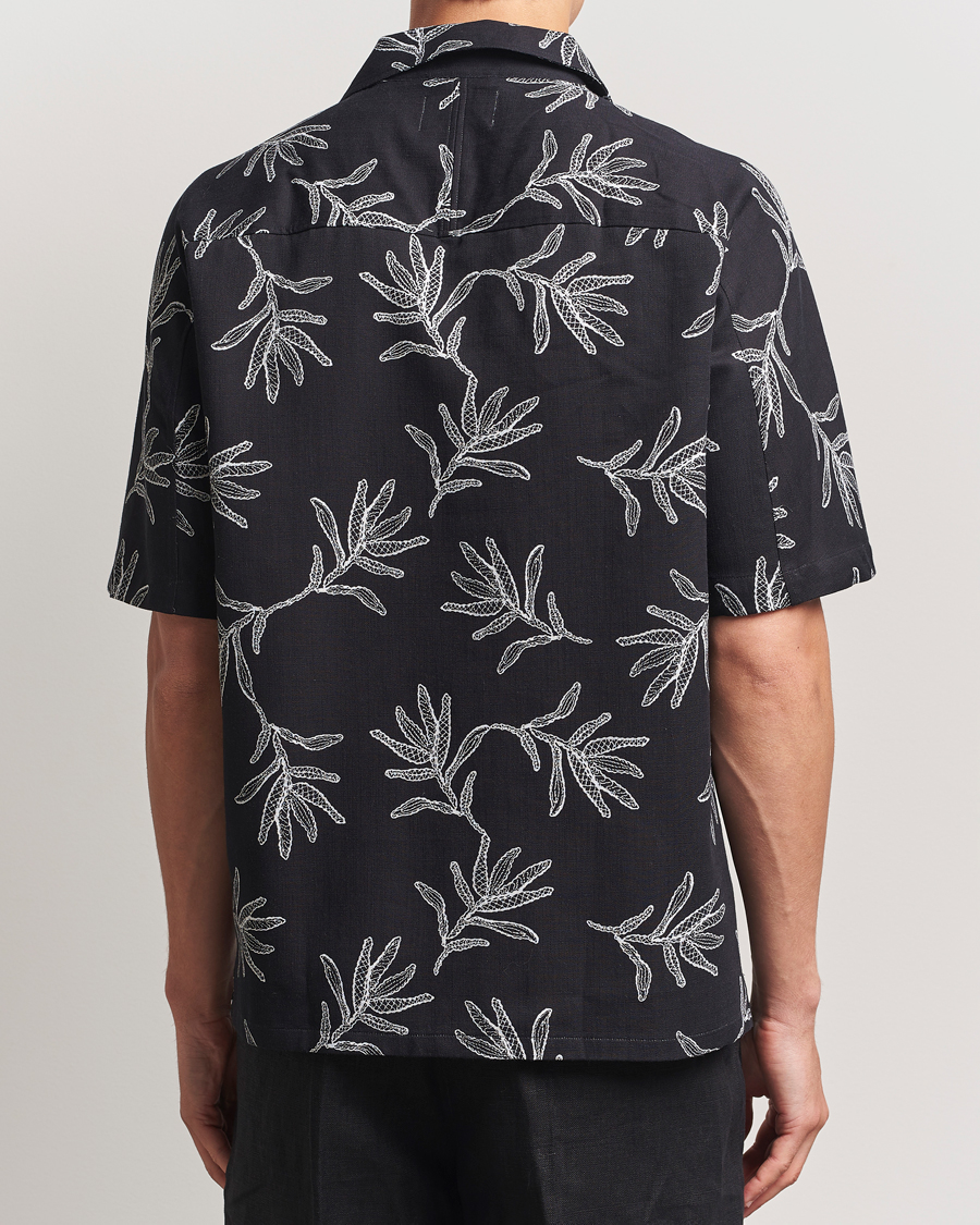Homme | Chemises | NN07 | Ole Printed Cotton/Lyocell Resort Shirt Black