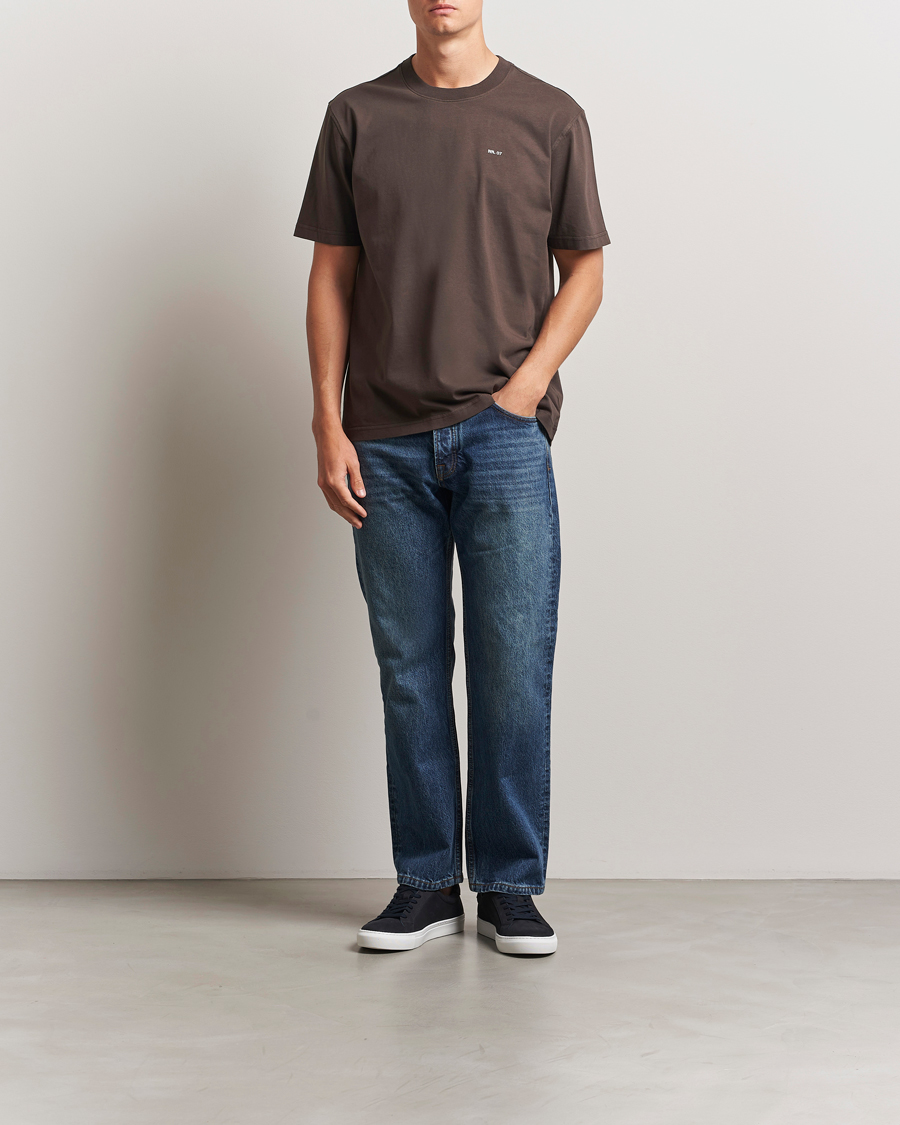 Homme | T-shirts | NN07 | Adam Logo Crew Neck T-Shirt Coffee