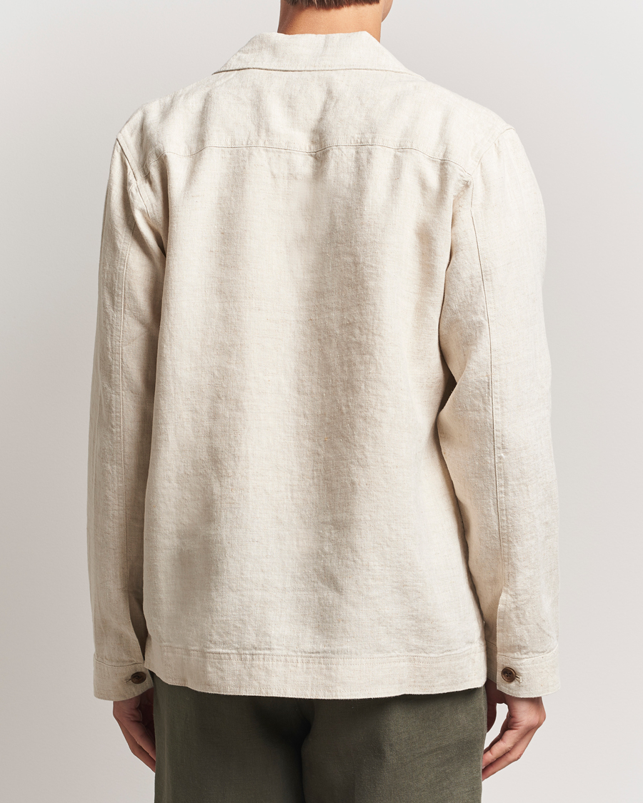 Homme | Chemises | NN07 | Olav Linen Overshirt Oat