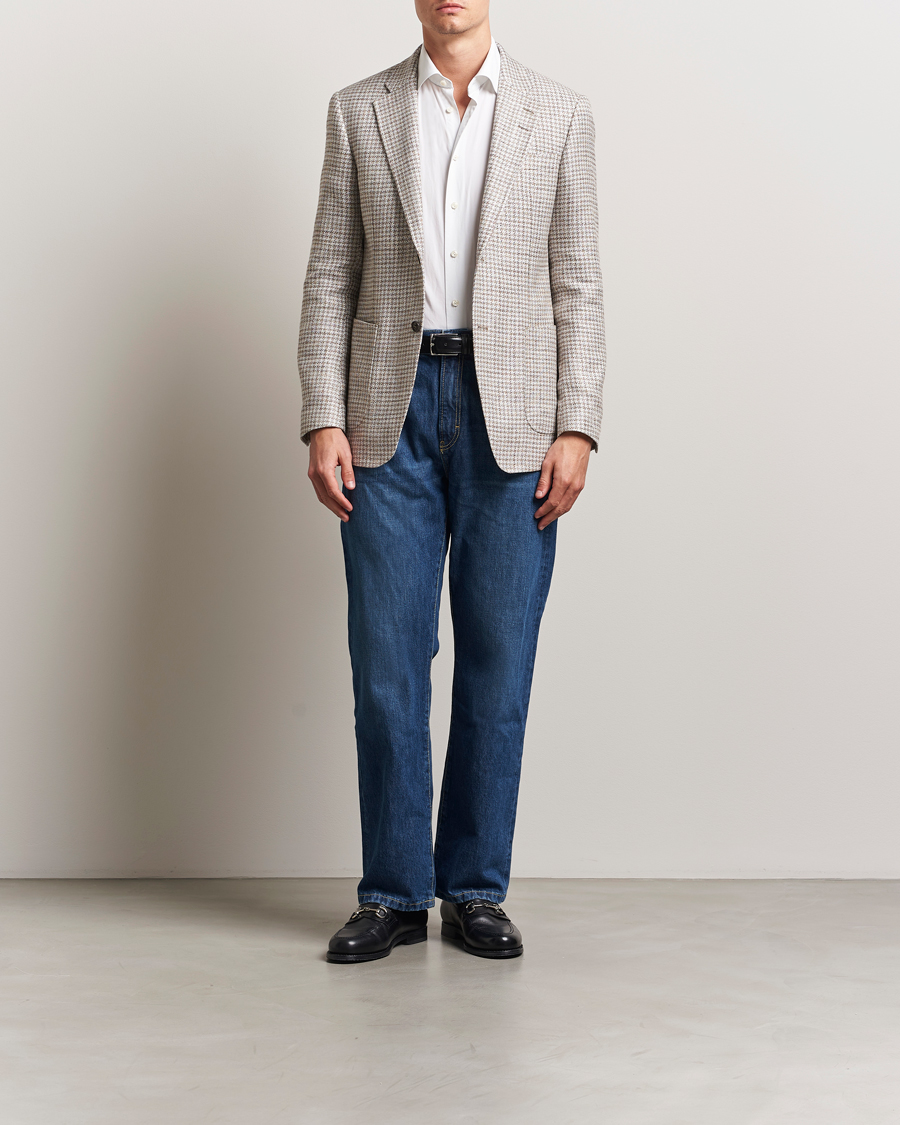 Homme | Blazers | Tiger of Sweden | Justin Viscose/Linen Pepita Blazer Tehina