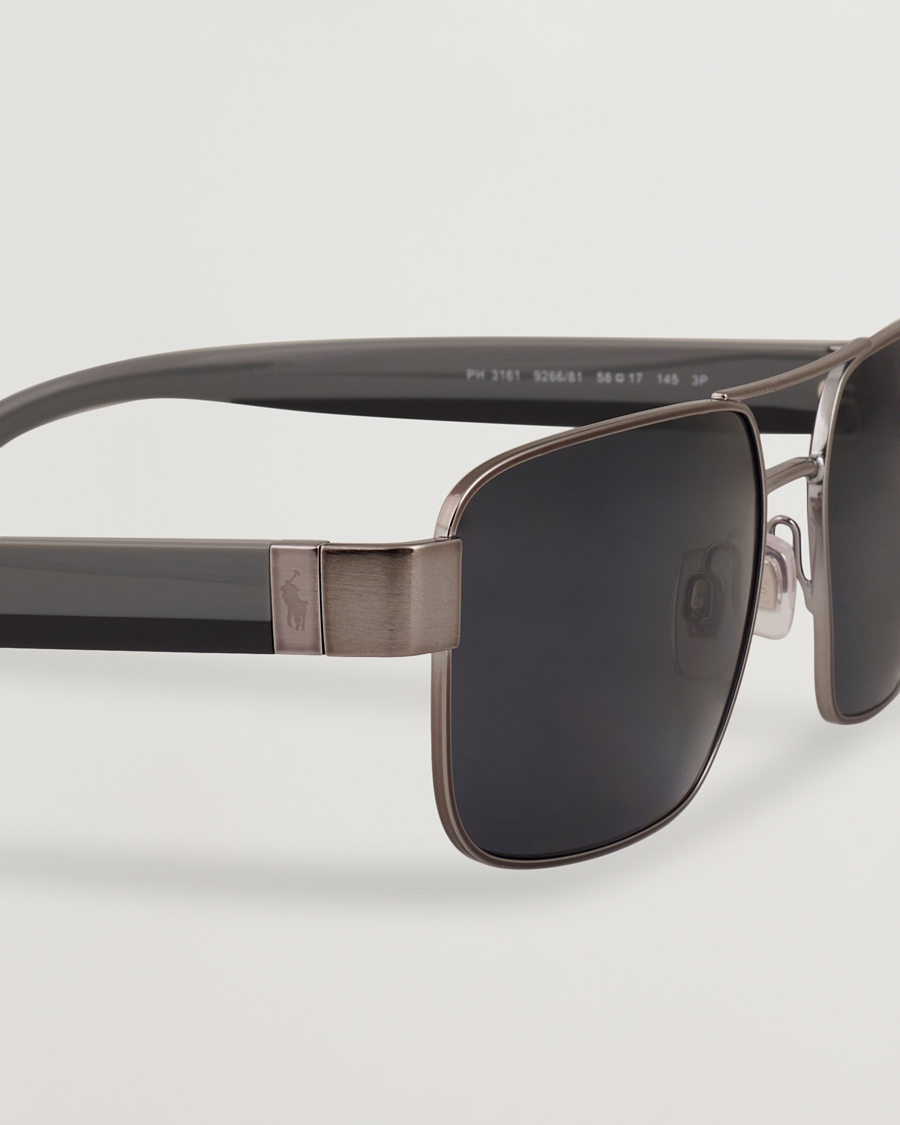 Homme | Lunettes De Soleil | Polo Ralph Lauren | 0PH3161 Polarized Sunglasses Brushed Gunmetal