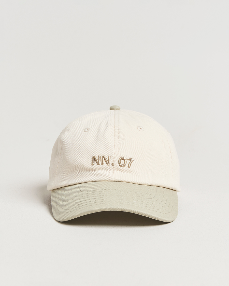 Homme | NN07 Logo Cap Sage Green/Off White | NN07 | Logo Cap Sage Green/Off White