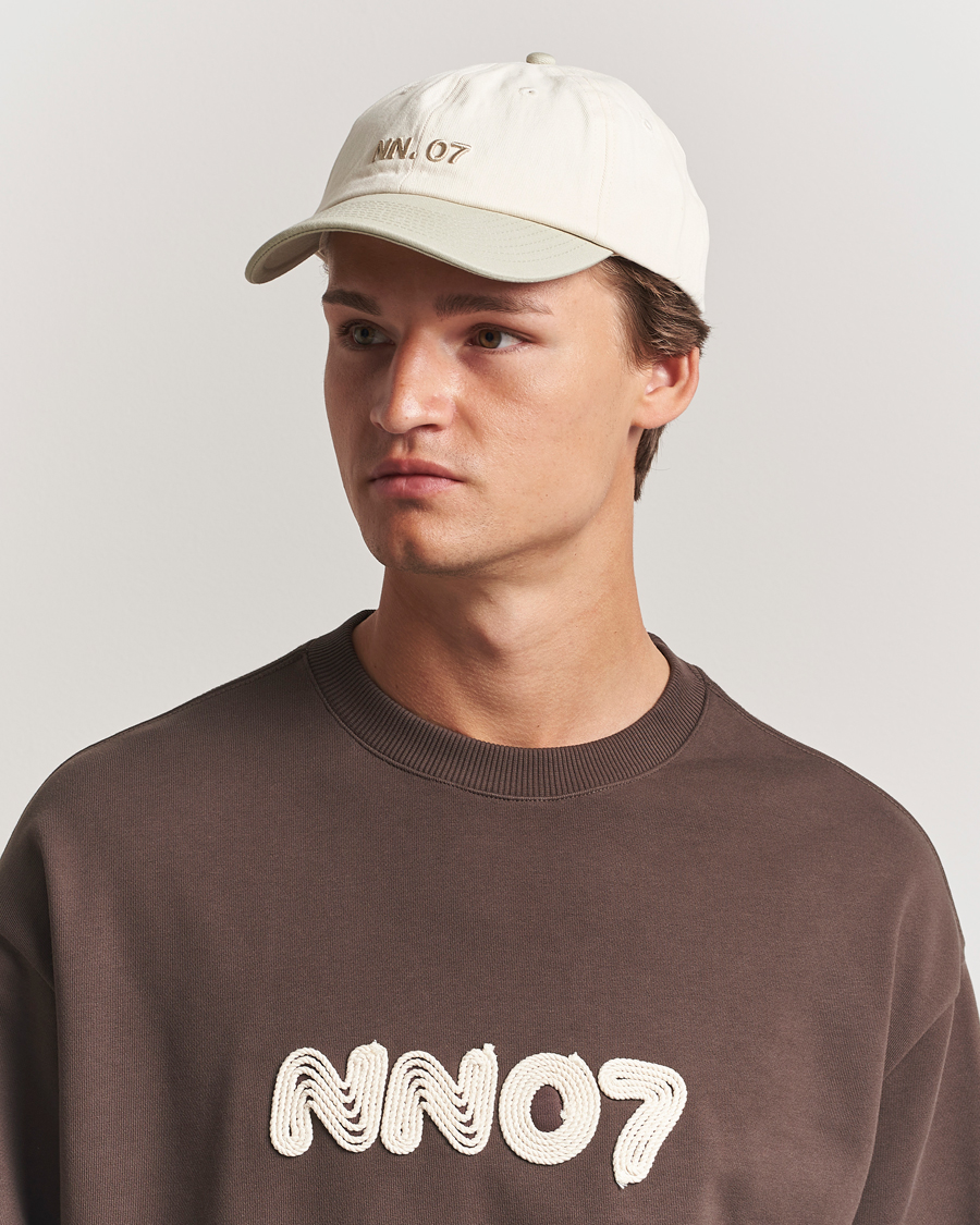 Homme | NN07 Logo Cap Sage Green/Off White | NN07 | Logo Cap Sage Green/Off White