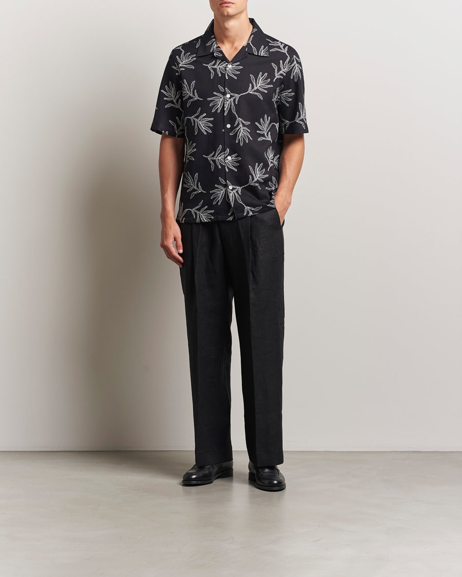 Homme | Pantalons | NN07 | Kay Relaxed Fit Linen Trousers Black