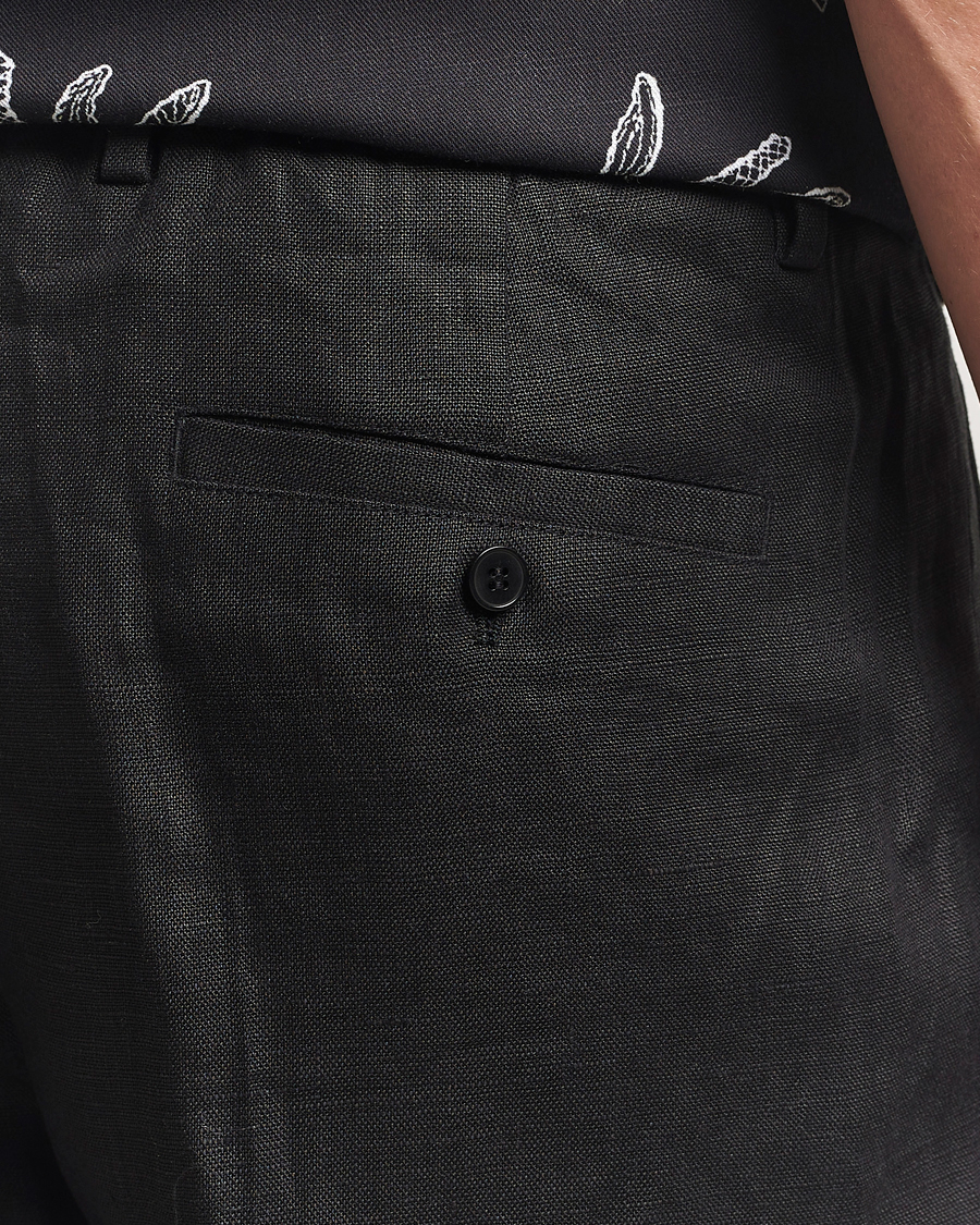 Homme | Pantalons | NN07 | Kay Relaxed Fit Linen Trousers Black