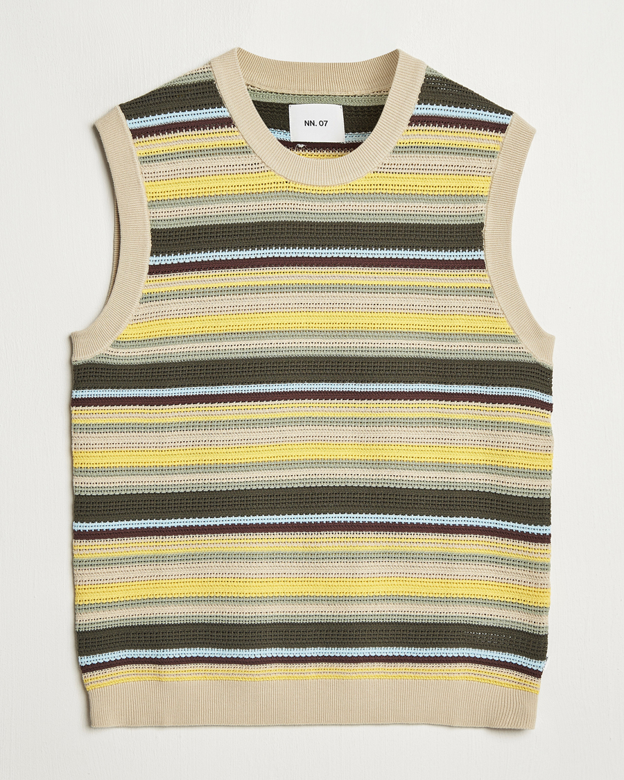 Homme | Pulls Et Tricots | NN07 | Huxley Knitted Striped Vest Multi
