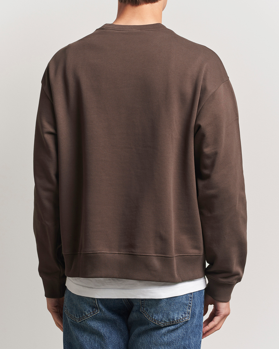 Homme | Pulls Et Tricots | NN07 | David Rope Logo Crew Neck Sweatshirt Coffee
