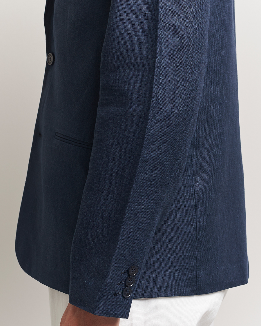 Homme | Blazers | NN07 | Timo Linen Blazer Navy Blue