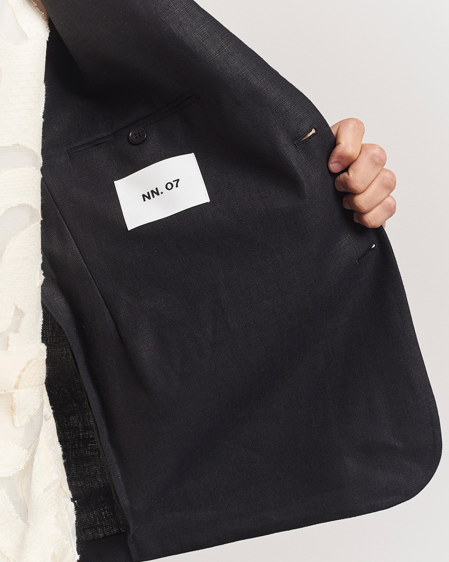 Homme | Blazers | NN07 | Timo Linen Blazer Black