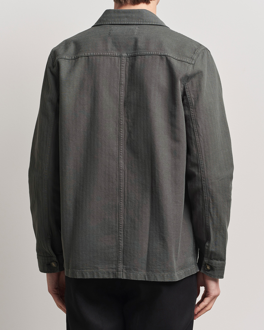 Homme | Manteaux Et Vestes | A Day's March | Herringbone Overshirt Olive