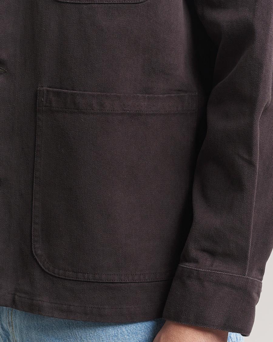 Homme | Manteaux Et Vestes | A Day's March | Algot Lyocell Overshirt Chocolate
