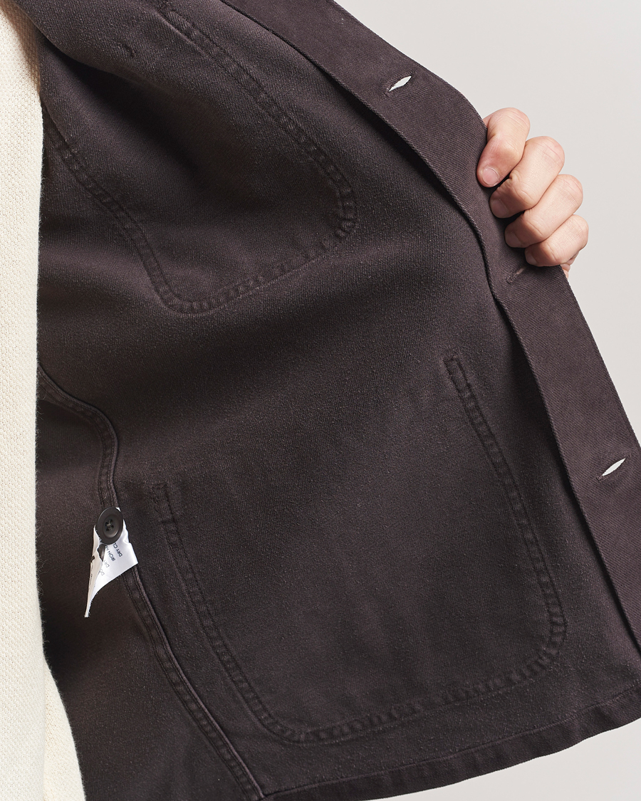 Homme | Manteaux Et Vestes | A Day's March | Algot Lyocell Overshirt Chocolate