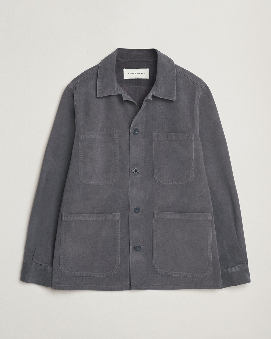 Homme | Manteaux Et Vestes | A Day's March | Algot Lyocell Overshirt Iron