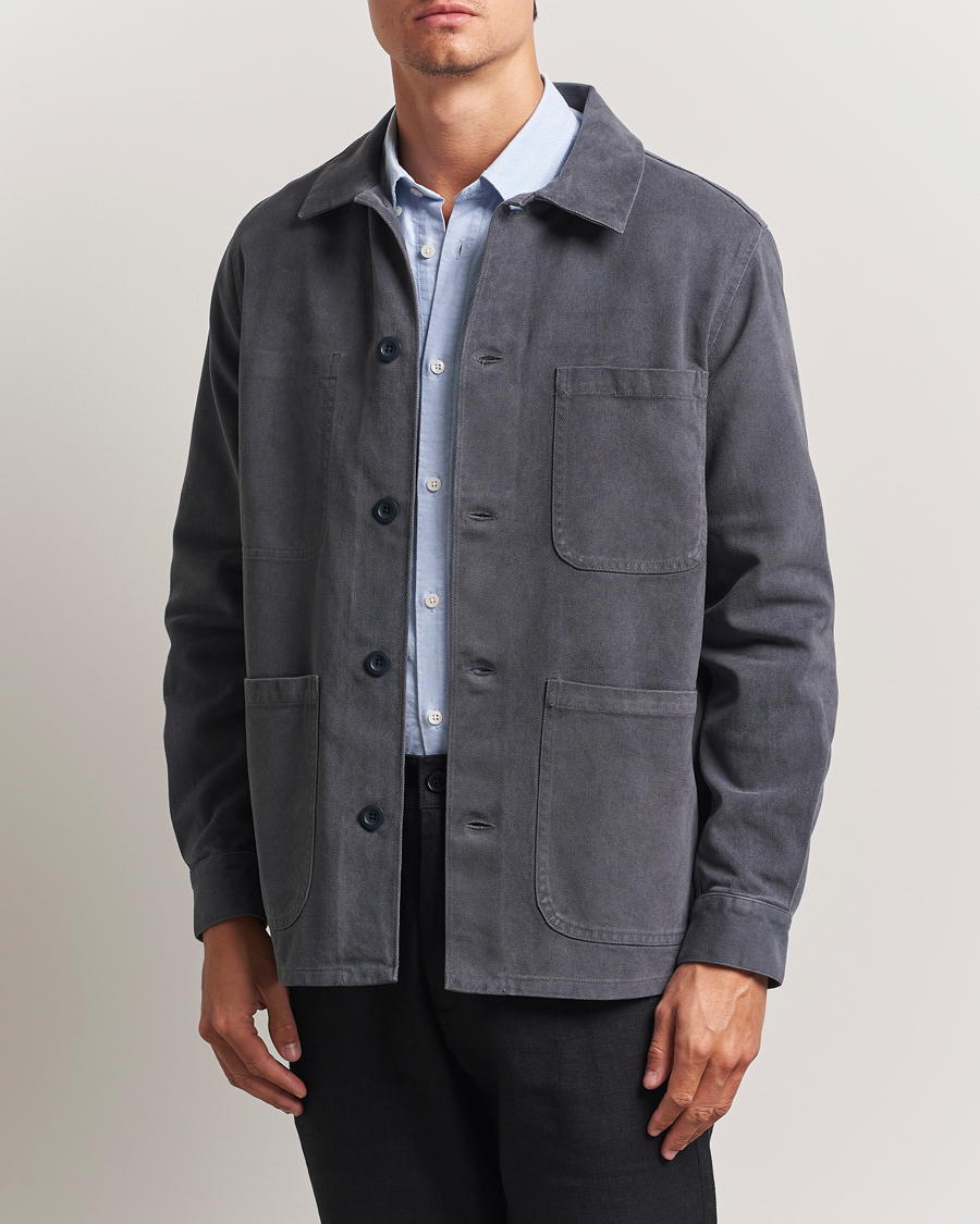 Homme | Manteaux Et Vestes | A Day's March | Algot Lyocell Overshirt Iron