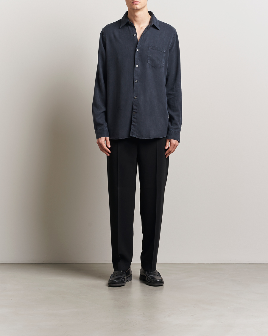 Homme | Chemises | A Day's March | Daintree Lyocell Shirt Navy
