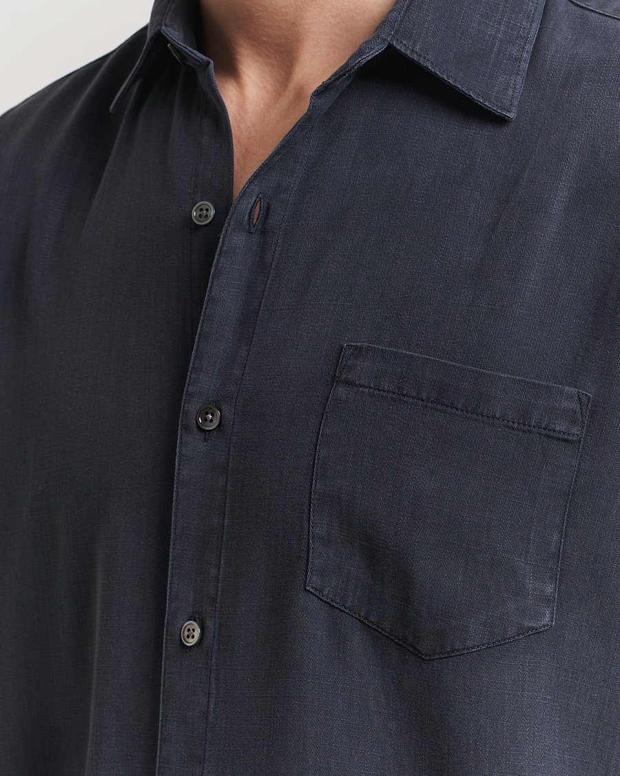 Homme | Chemises | A Day's March | Daintree Lyocell Shirt Navy