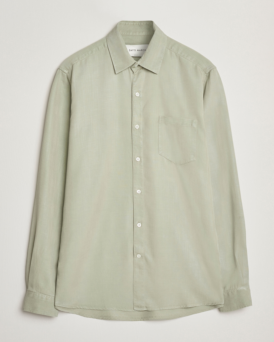 Homme | Chemises | A Day's March | Daintree Lyocell Shirt Seagrass
