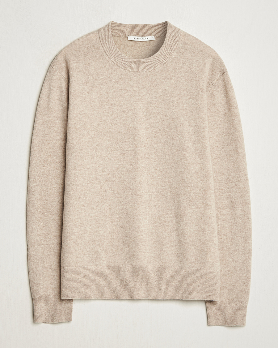 Homme | Pulls Et Tricots | A Day's March | Marlow Cashmere Blend Sweater Sand