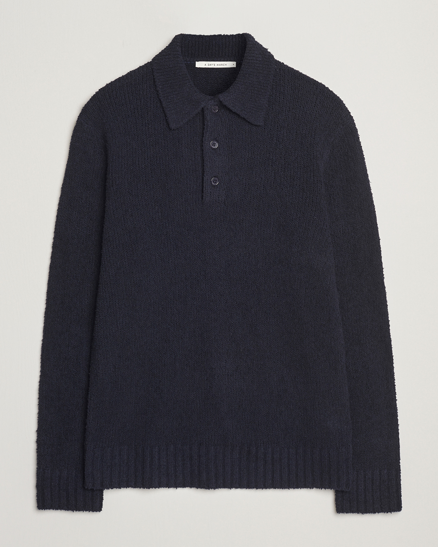 Homme | Pulls Et Tricots | A Day's March | Dover Structured Polo Navy