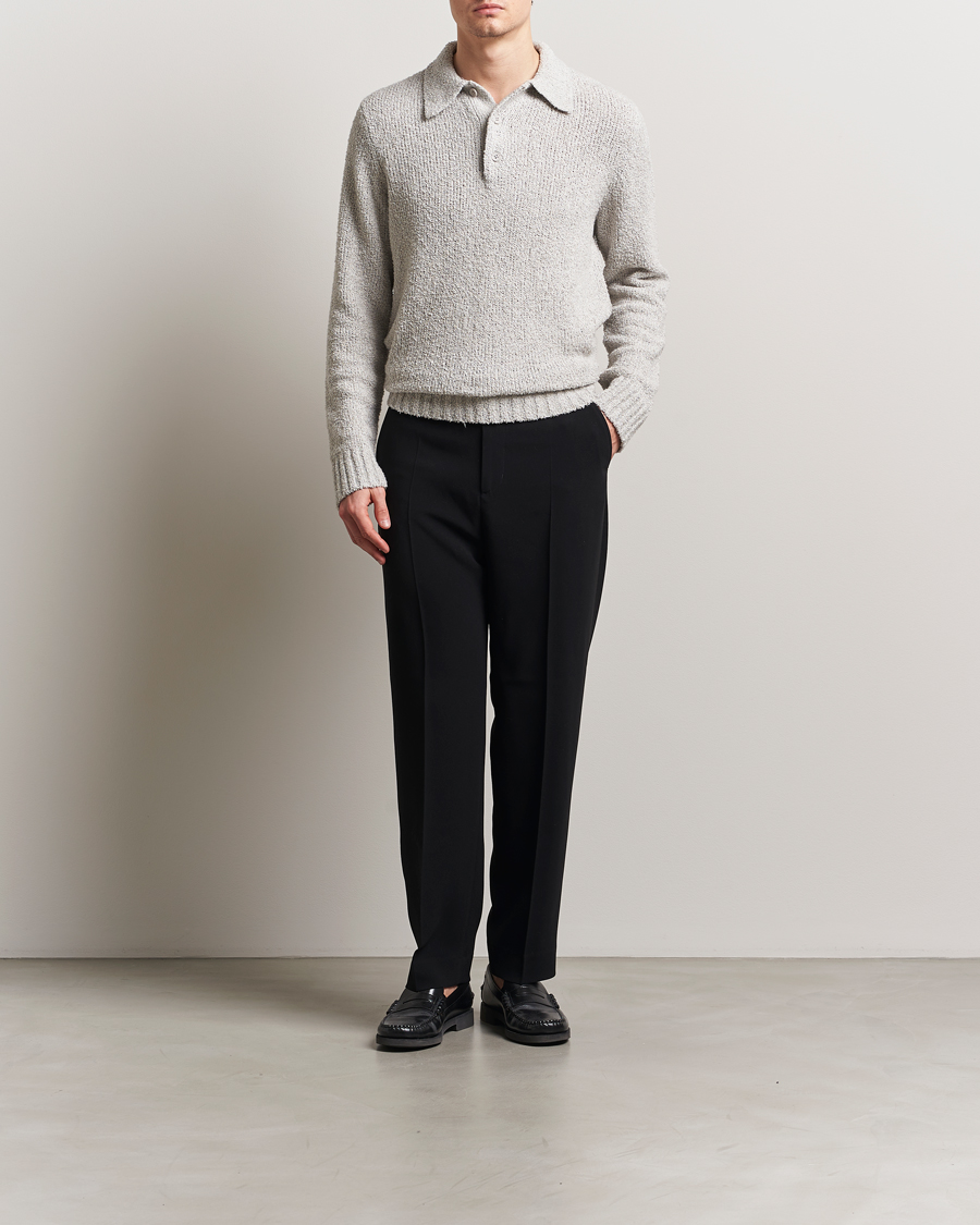 Homme | Pulls Et Tricots | A Day's March | Dover Structured Polo Light Grey