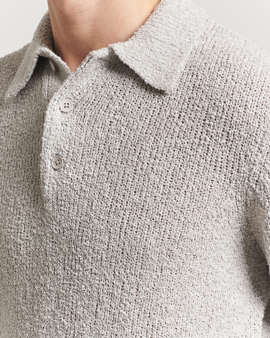 Homme | Pulls Et Tricots | A Day's March | Dover Structured Polo Light Grey
