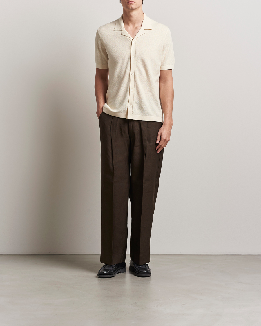 Homme | Pulls Et Tricots | A Day's March | Yamu Structure Short Sleeve Off White