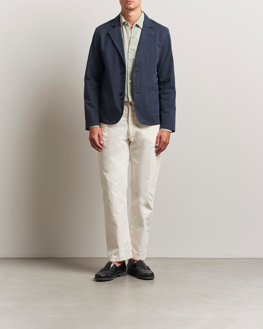 Homme | Blazers | A Day's March | Mace Unconstructed Blazer Navy