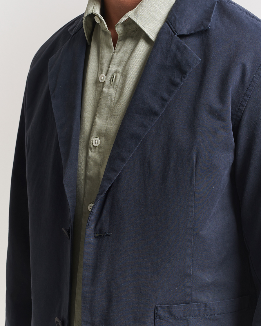 Homme | Blazers | A Day's March | Mace Unconstructed Blazer Navy