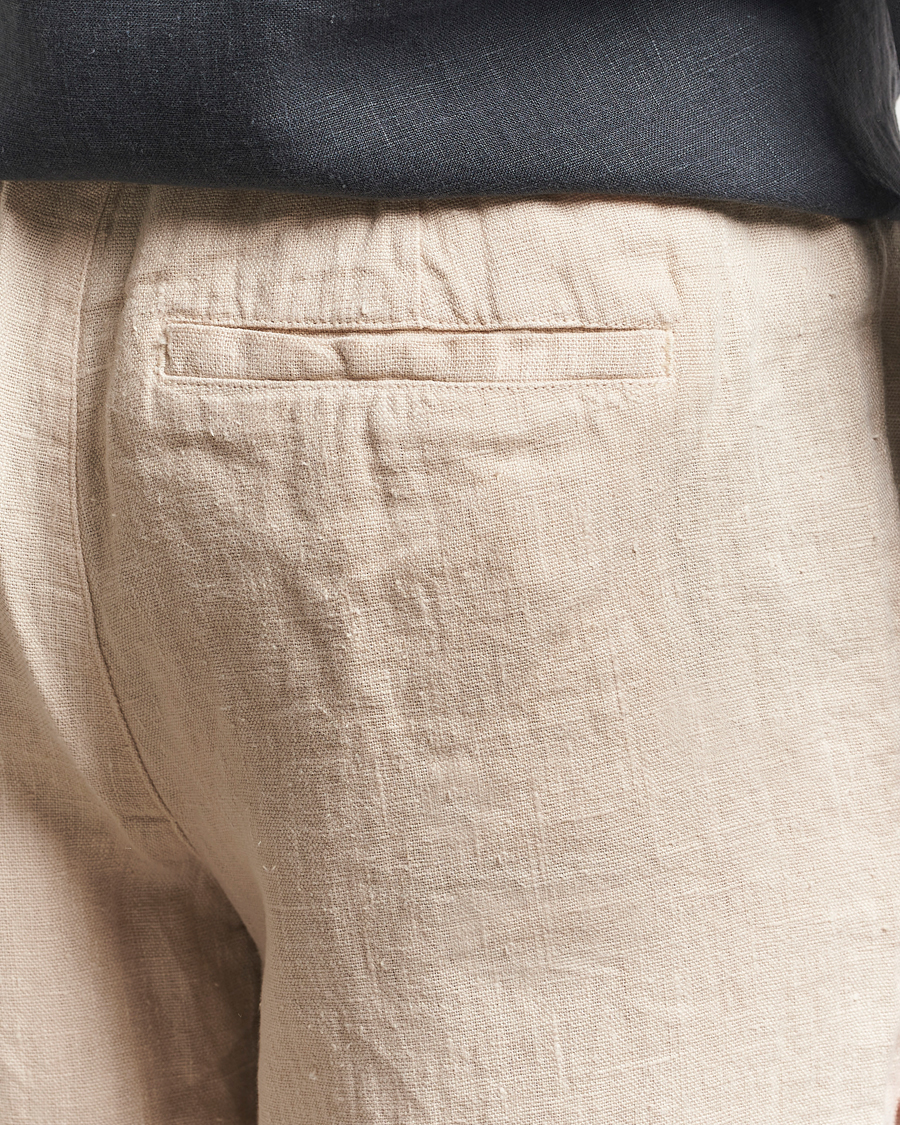 Homme | Pantalons | A Day's March | Tamiat Drawstring Linen Trousers Oyster