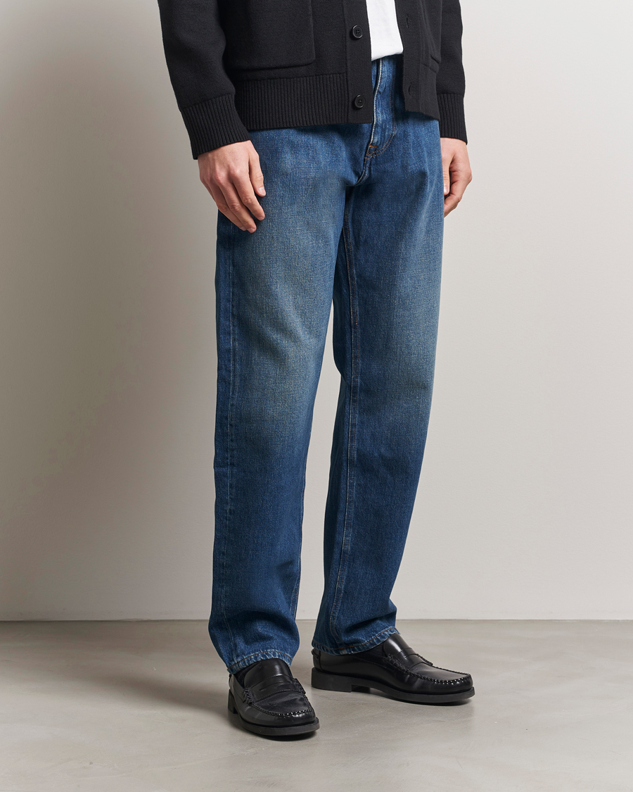 Homme | Jeans | A Day's March | Denim Nr3 Straight Fit Worn Mid Blue