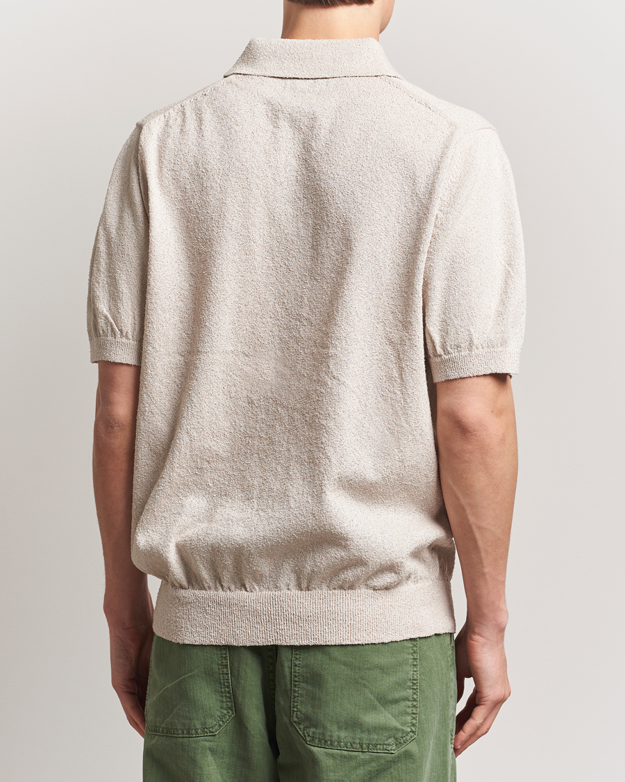 Homme | Polos | BEAMS PLUS | Short Sleeve Boucle Polo Beige