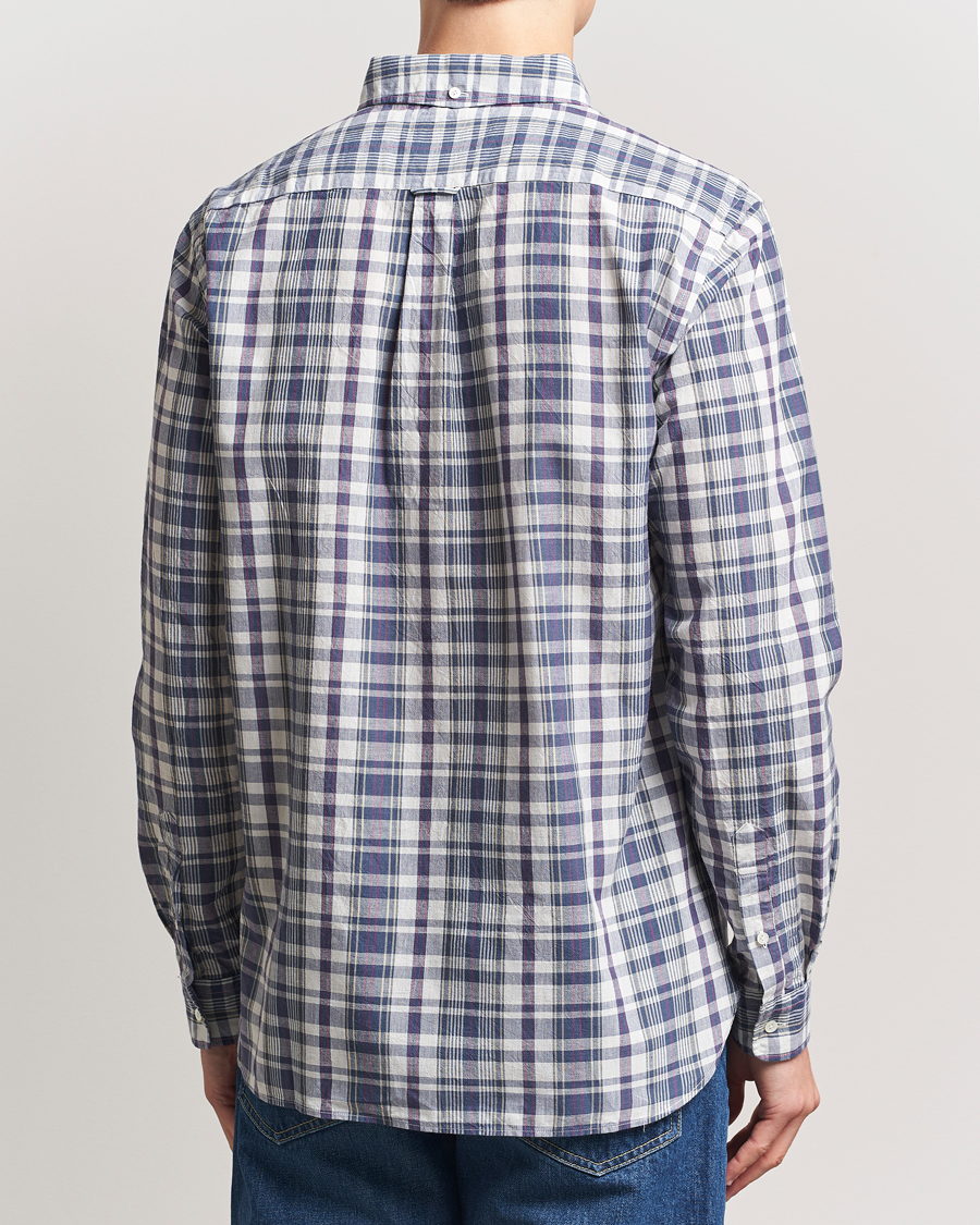 Homme | Chemises | BEAMS PLUS | Madras Button Down Shirt White/Blue
