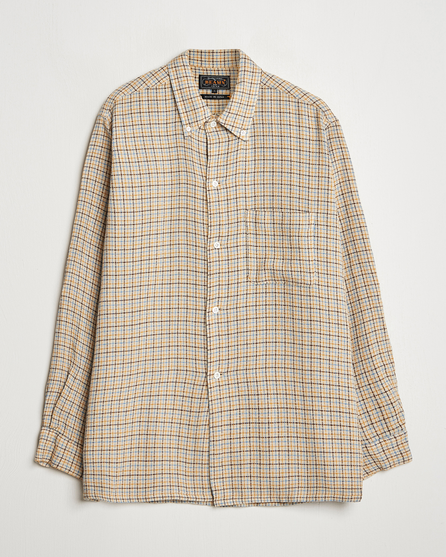 Homme | Chemises | BEAMS PLUS | Gunclub Mesh Button Down Shirt Beige