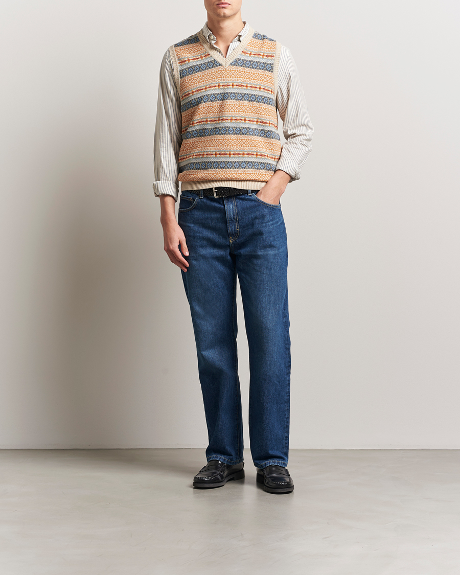 Homme | Pulls Et Tricots | BEAMS PLUS | Fairisle Vest Beige