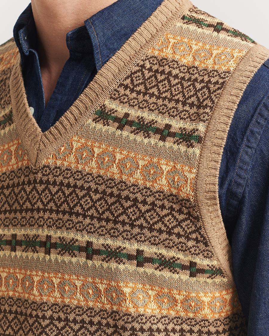 Homme | Pulls Et Tricots | BEAMS PLUS | Fairisle Vest Khaki