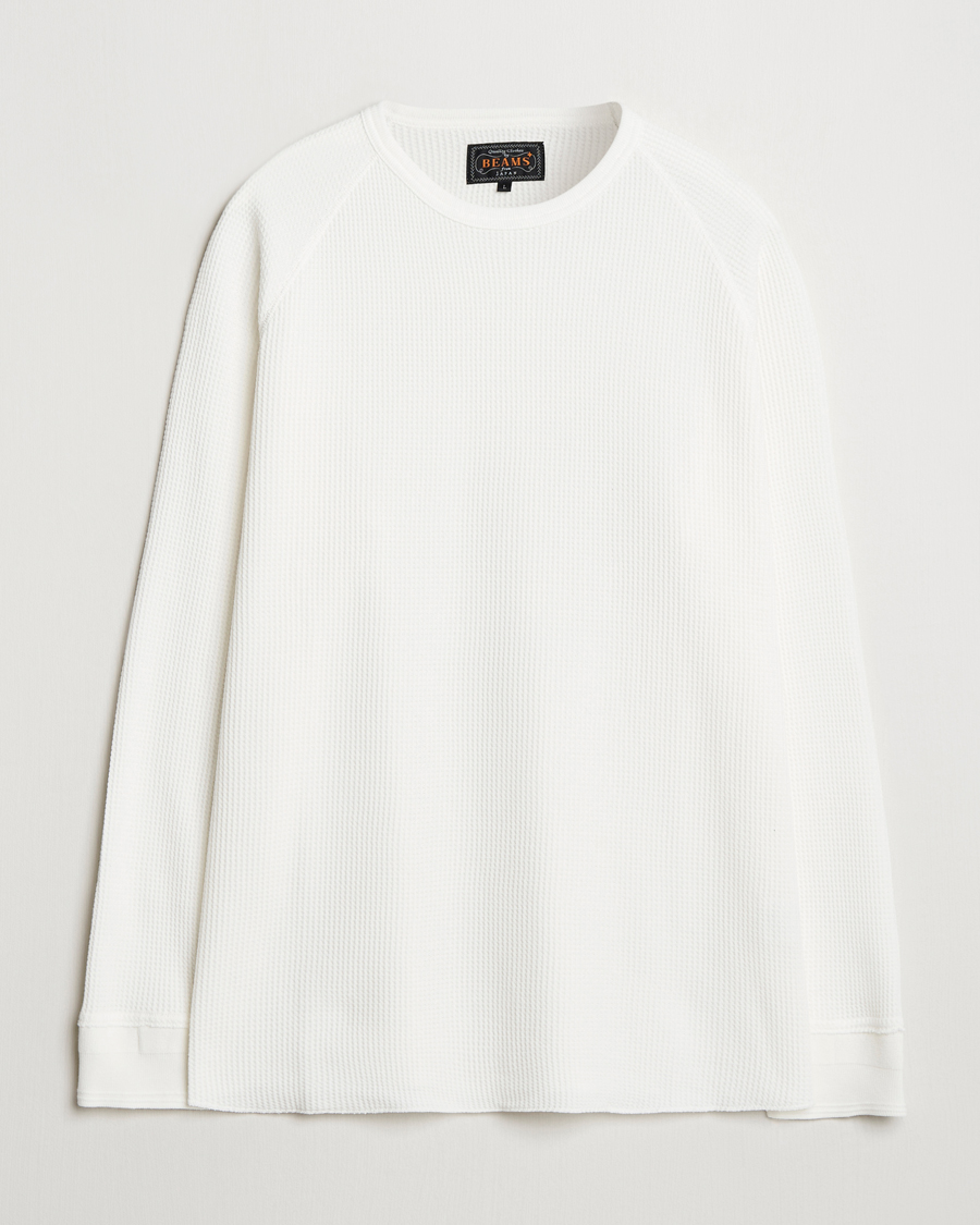 Homme | Pulls Et Tricots | BEAMS PLUS | Thermal Knit Crewneck White