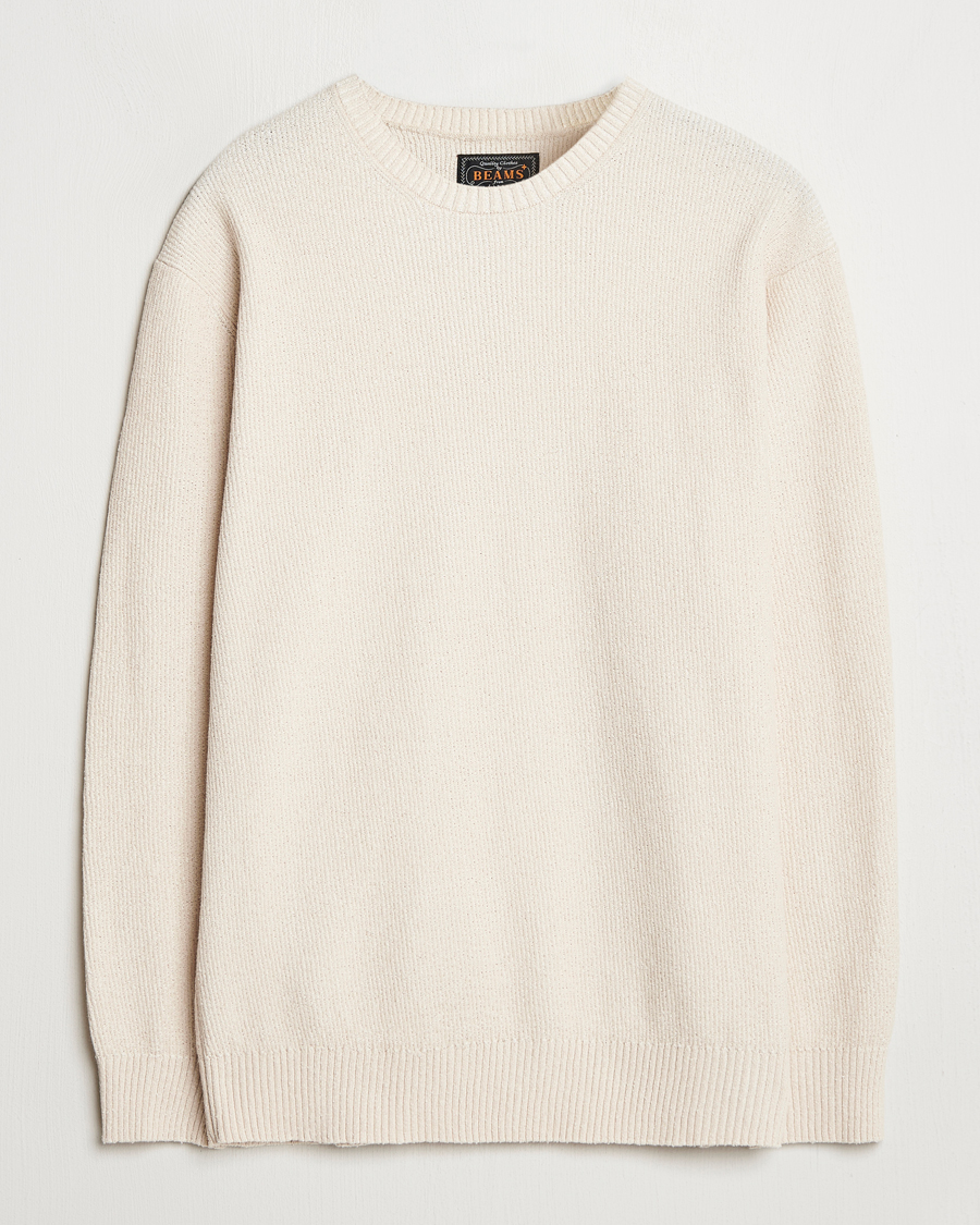 Homme | Pulls Et Tricots | BEAMS PLUS | Cotton Rib Crewneck Beige
