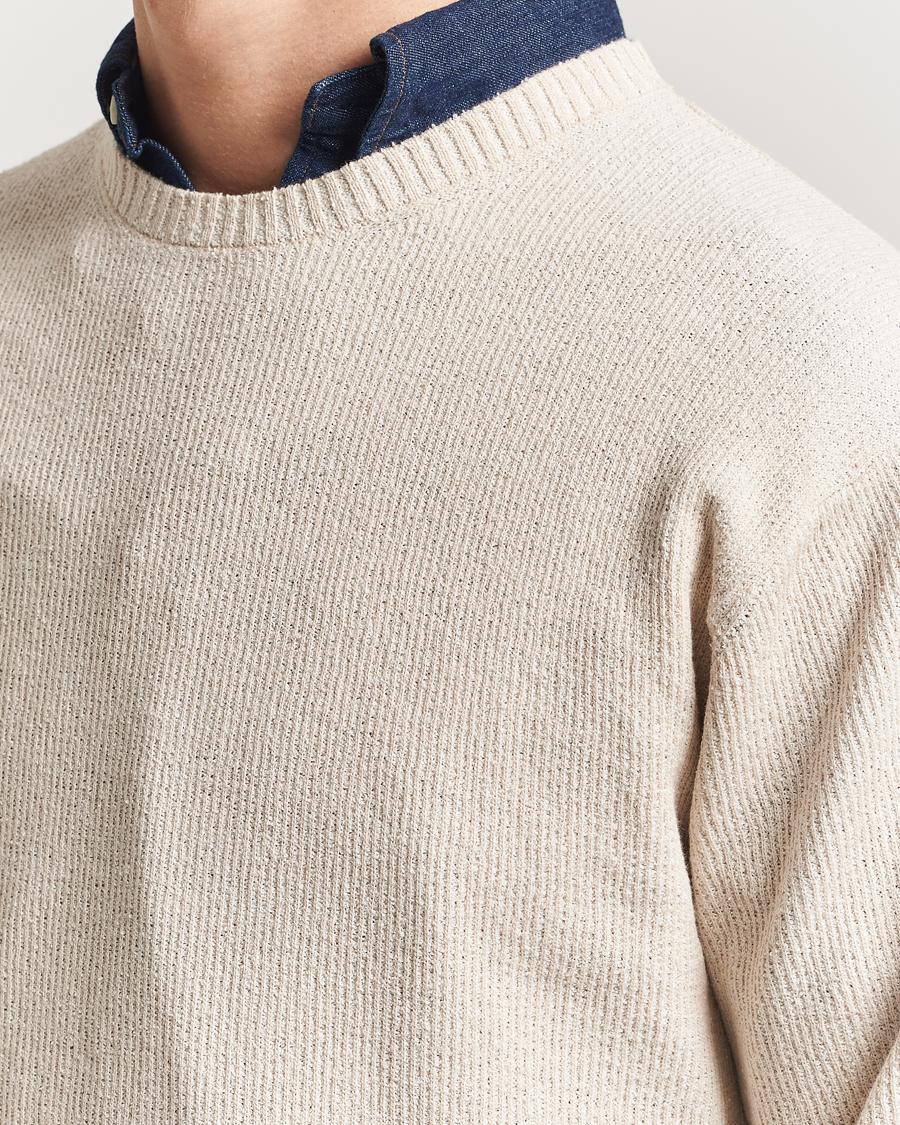 Homme | Pulls Et Tricots | BEAMS PLUS | Cotton Rib Crewneck Beige
