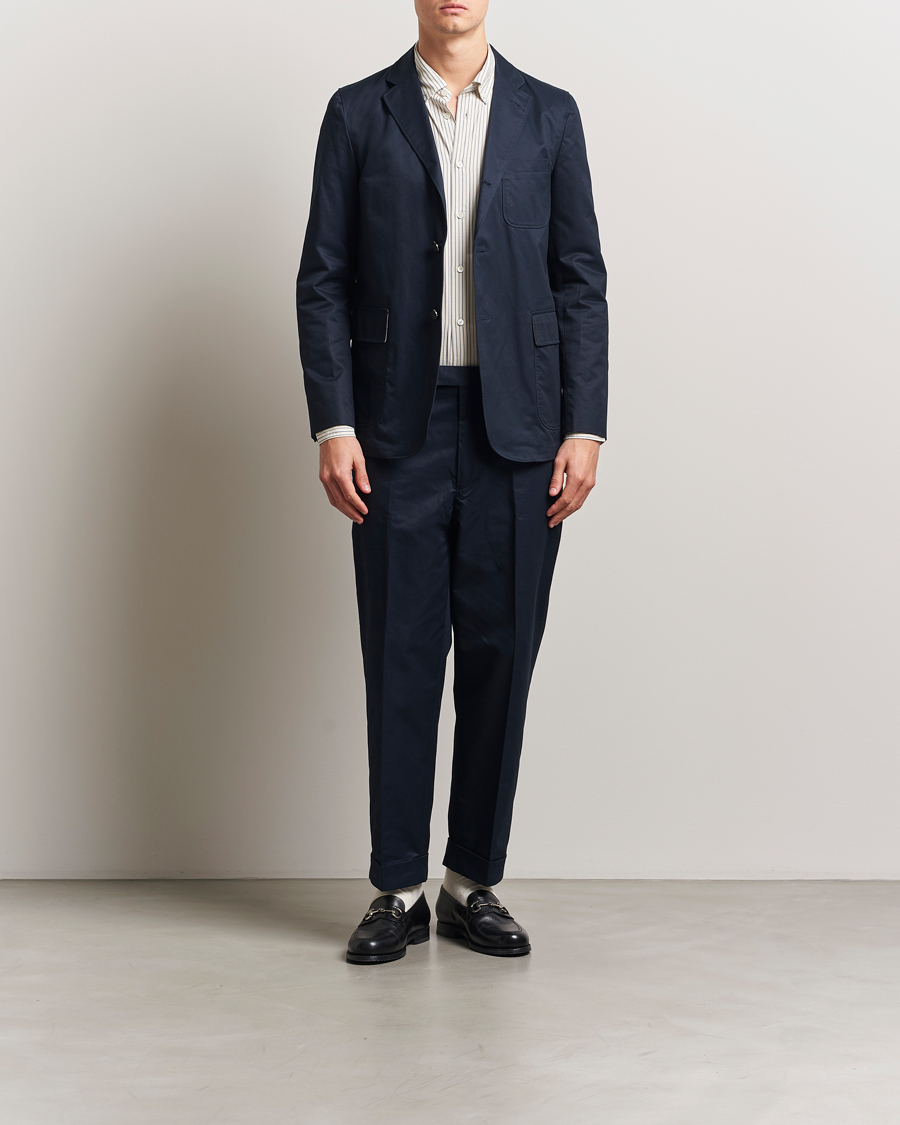 Homme | Blazers | BEAMS PLUS | Cotton Twill Blazer Navy