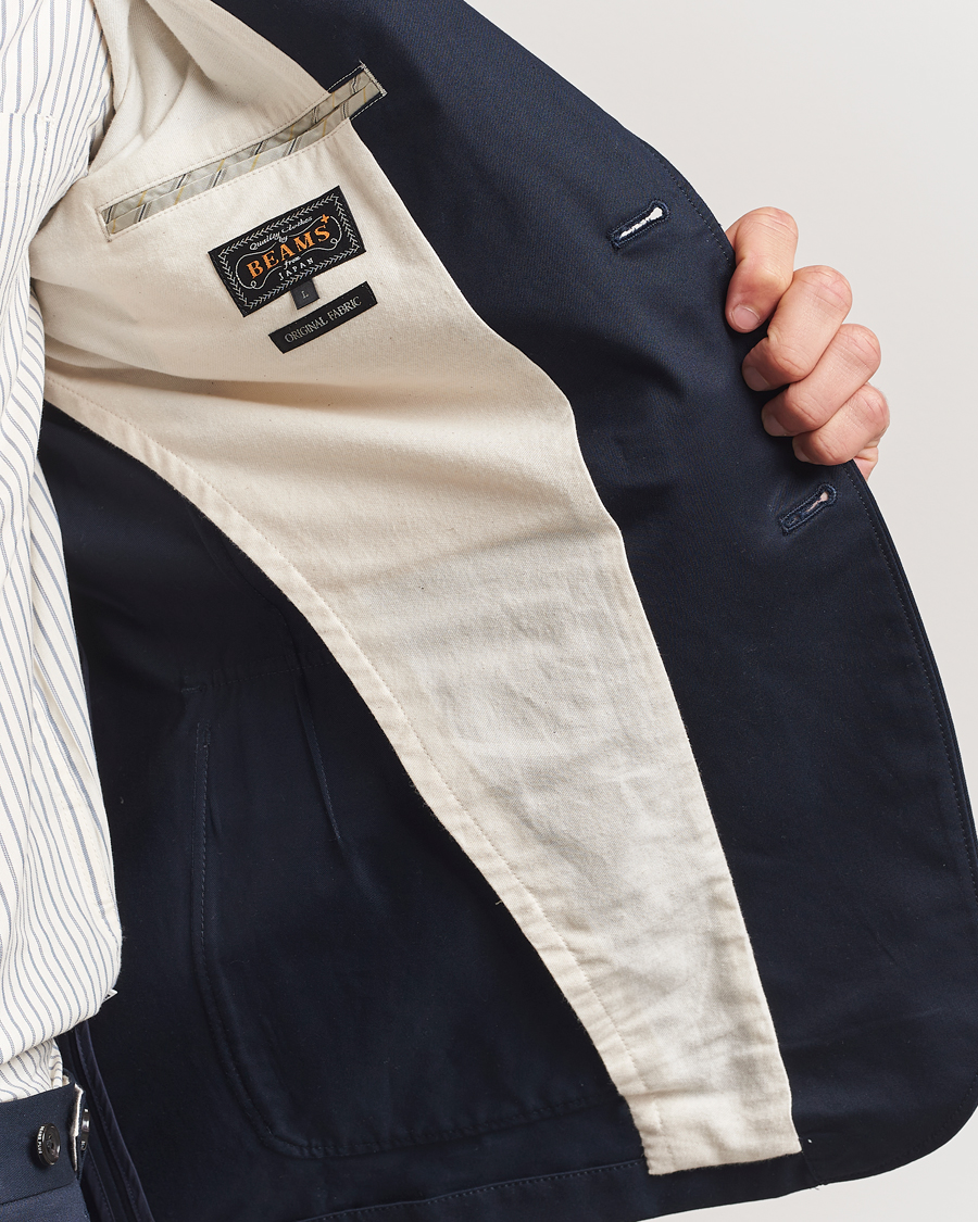Homme | Blazers | BEAMS PLUS | Cotton Twill Blazer Navy