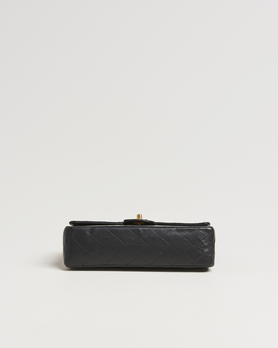 Homme | Chanel Pre-Owned Classic Medium Double Flap Bag Lambskin Black | Chanel Pre-Owned | Classic Medium Double Flap Bag Lambskin Black