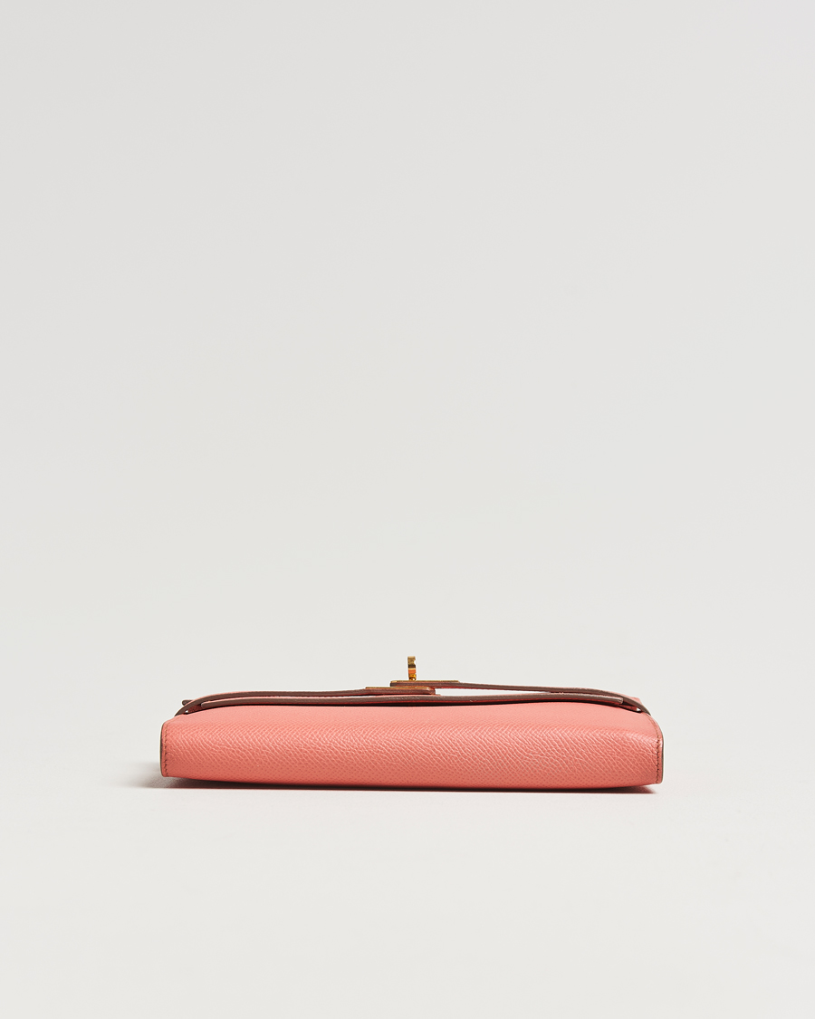 Homme | Hermès Pre-Owned Kelly Wallet Epsom Leather Pink | Hermès Pre-Owned | Kelly Wallet Epsom Leather Pink