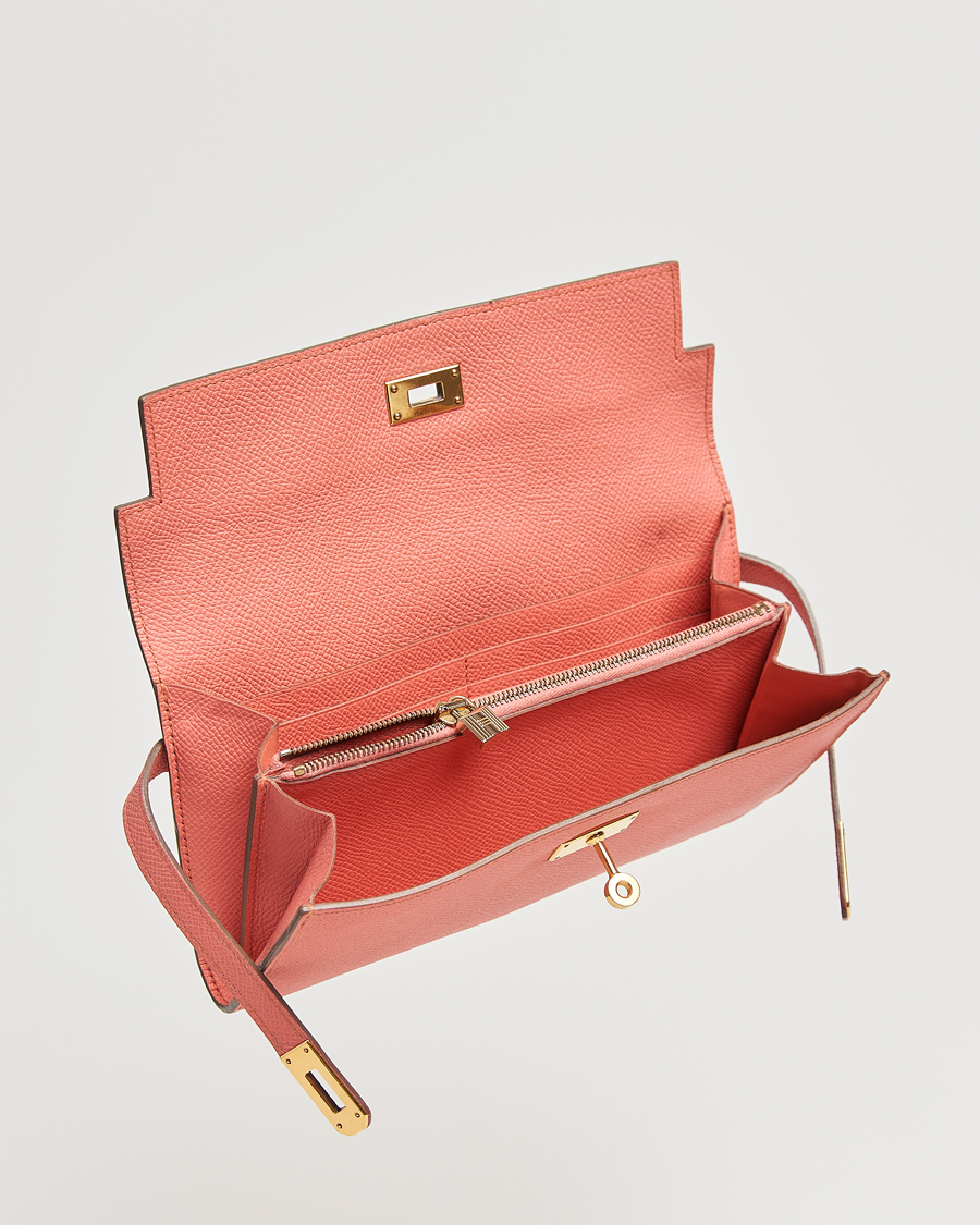 Homme | Hermès Pre-Owned Kelly Wallet Epsom Leather Pink | Hermès Pre-Owned | Kelly Wallet Epsom Leather Pink