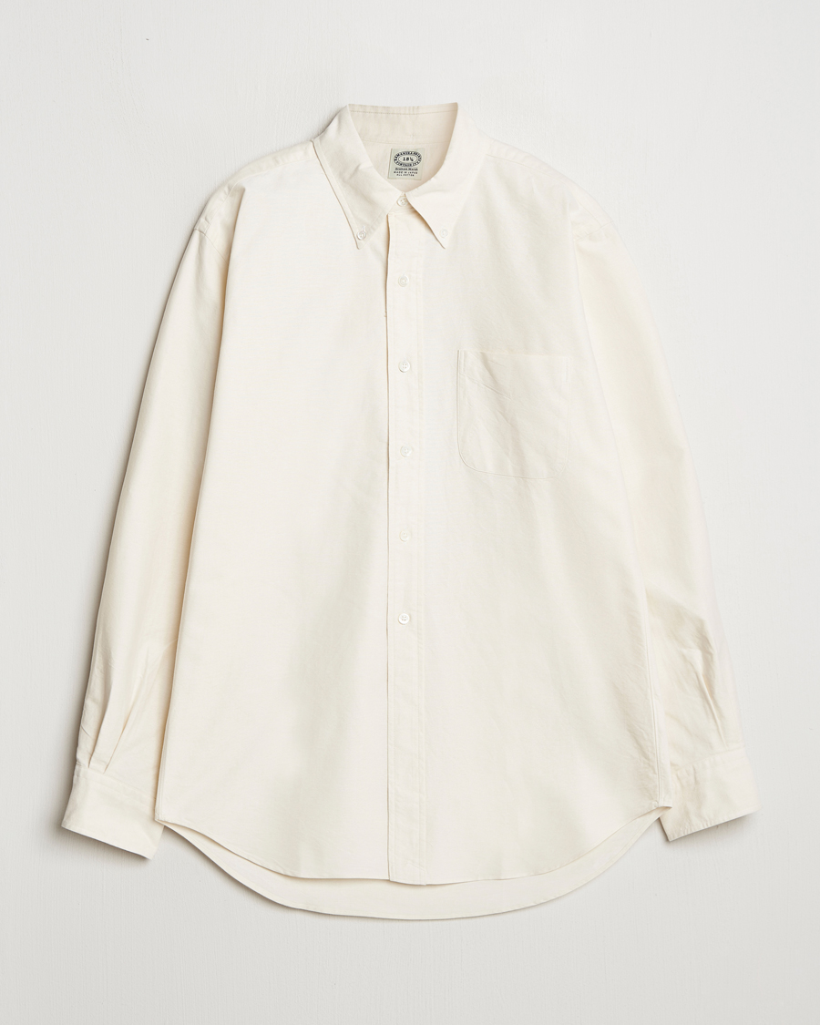 Homme | Chemises | Kamakura Shirts | Vintage Ivy Oxford Button Down Shirt Beige